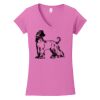 Softstyle ® Women's Fit V Neck T Shirt Thumbnail