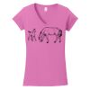 Softstyle ® Women's Fit V Neck T Shirt Thumbnail