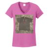 Women's Heavy Cotton 100% Cotton V Neck T Shirt Thumbnail