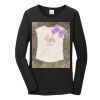 Ladies Heavy Cotton  100% Cotton Long Sleeve T Shirt Thumbnail