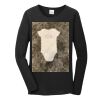 Ladies Heavy Cotton  100% Cotton Long Sleeve T Shirt Thumbnail
