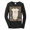 Ladies Heavy Cotton  100% Cotton Long Sleeve T Shirt Thumbnail