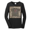 Ladies Heavy Cotton  100% Cotton Long Sleeve T Shirt Thumbnail