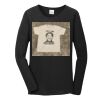 Ladies Heavy Cotton  100% Cotton Long Sleeve T Shirt Thumbnail
