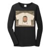 Ladies Heavy Cotton  100% Cotton Long Sleeve T Shirt Thumbnail