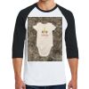 Heavy Cotton ™ 3/4 Sleeve Raglan T Shirt Thumbnail