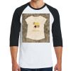 Heavy Cotton ™ 3/4 Sleeve Raglan T Shirt Thumbnail